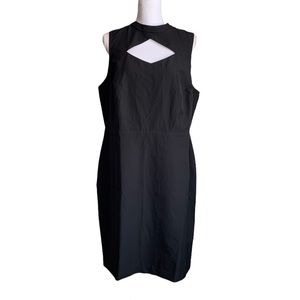 Eloquii Black Cutout Keyhole Sleeveless Midi Dress Size 16